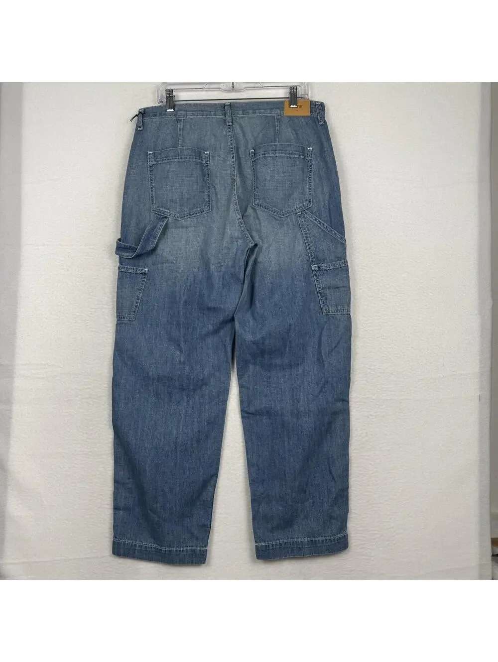 NEW Edwin Bailee Utility Pants Womens 31 Work Carpenter Denim Jeans Double Knee - Picture 5 of 11